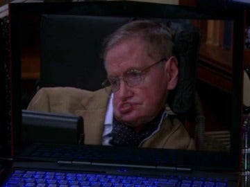 Sheldon y sus colegas disfrutan de la aparición estelar de Stephen Hawking