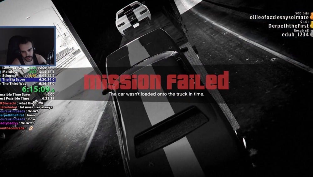 Momento de la misión fallida