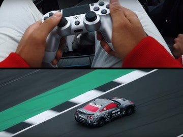 Conducción del Nissan GT/R con el mando de PS4
