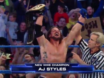 AJ Styles se coronó campeón de la WWE en Inglaterra