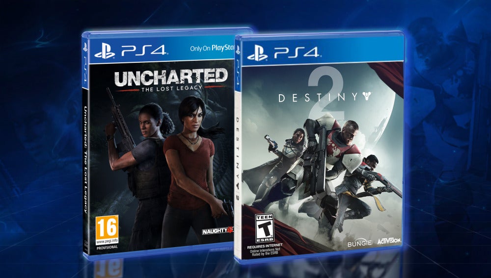 Llévate a casa estos dos juegos: Uncharted El Legado Perdido y Destiny 2