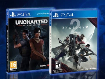 Llévate a casa estos dos juegos: Uncharted El Legado Perdido y Destiny 2