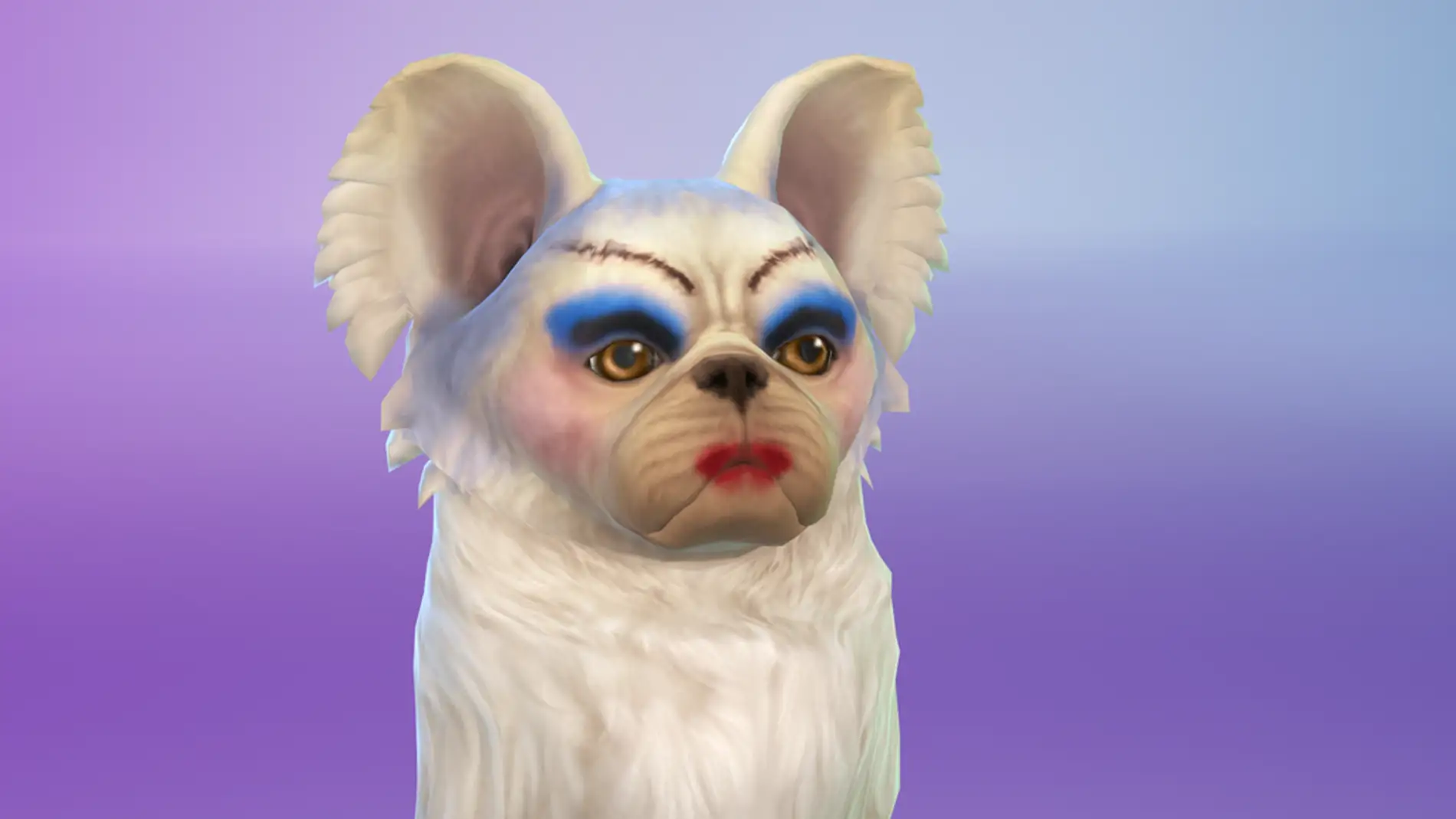 Perro decorado en Los Sims 