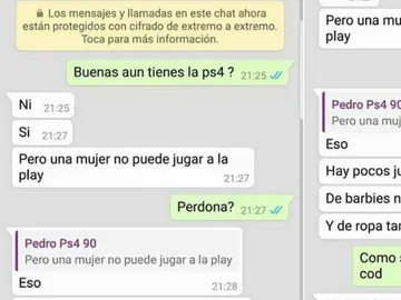 Conversación de Whatsapp sobre PS4 Conversación de Whatsapp sobre PS4