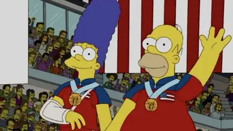 Predicción de Los Simpson sobre los Juegos Olímpicos de Invierno Predicción de Los Simpson sobre los Juegos Olímpicos de Invierno