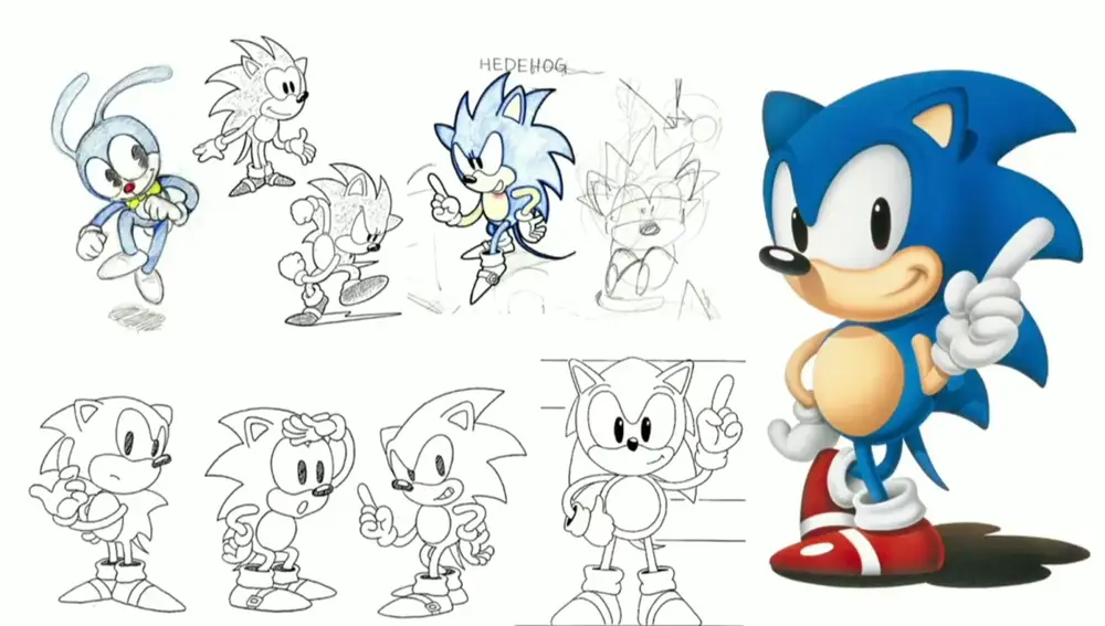 Bocetos de Sonic The Hedgehog