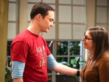 Sheldon y Amy en 'The Big Bang Theory'