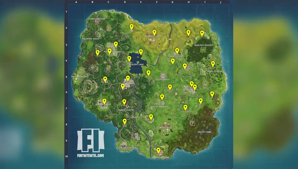 Mapa de Fortnite