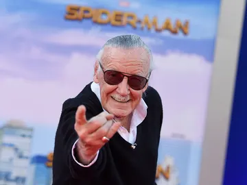 Stan Lee en la premiere de SpiderMan Homecoming' Stan Lee en la premiere de SpiderMan Homecoming'