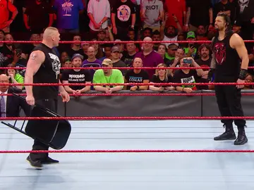 Último cara a cara entre Reigns y Lesnar antes de Wrestlemania Último cara a cara entre Reigns y Lesnar antes de Wrestlemania