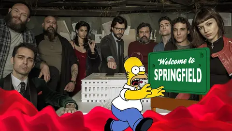 Los atracadores de 'La casa de papel' se mudan de piel para convertirse en 'Los Simpson' Los atracadores de 'La casa de papel' se mudan de piel para convertirse en 'Los Simpson'