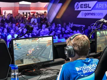 Jugadores en la Gamescom Jugadores en la Gamescom