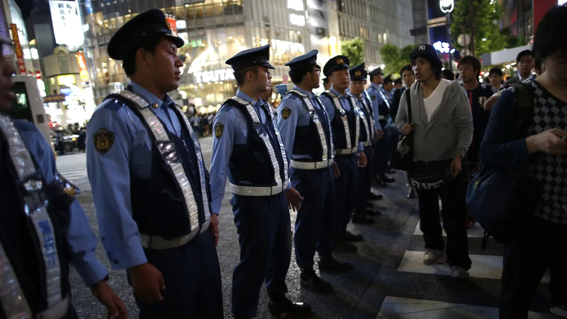 Policías en Japón