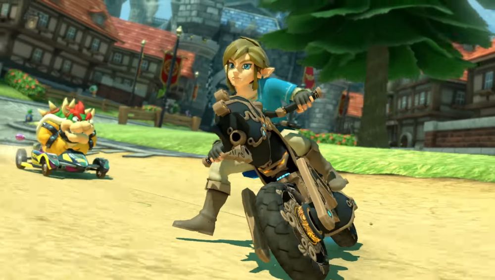 Link de Breath of the Wild en Mario Kart 8 Deluxe