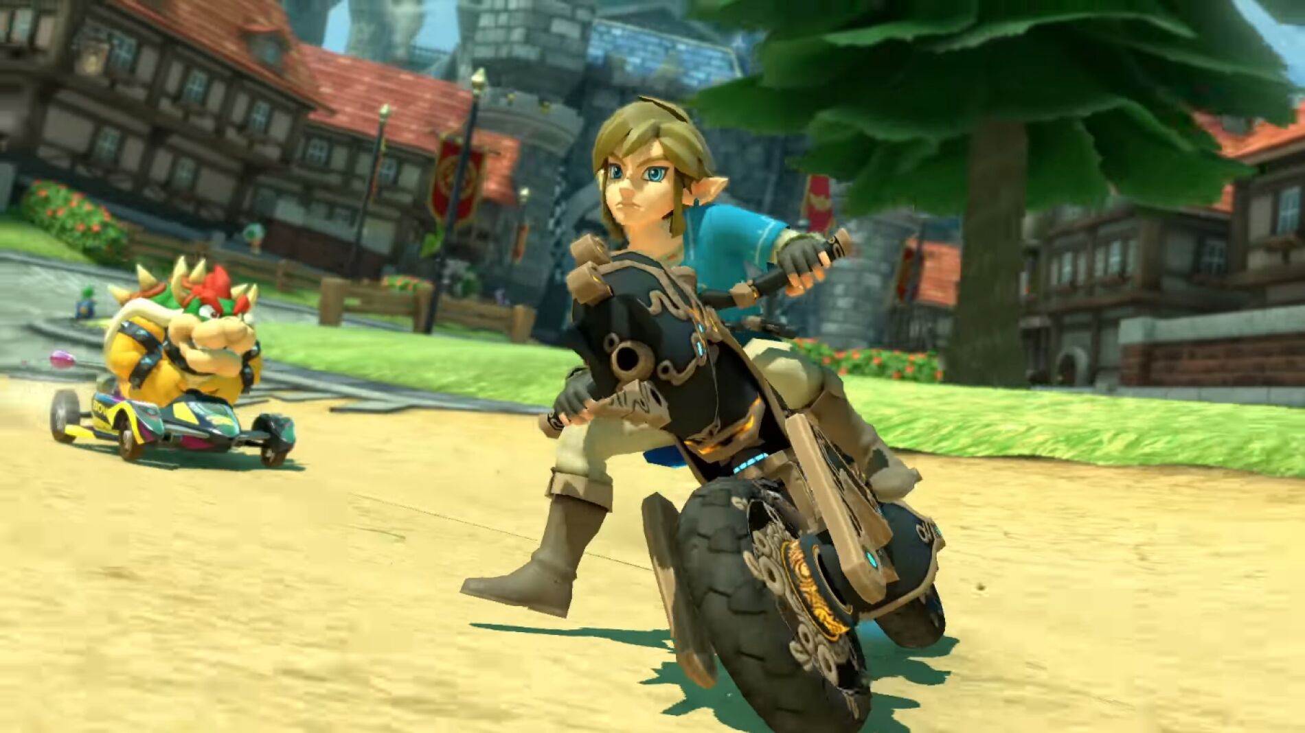 Link de Breath of the Wild en Mario Kart 8 Deluxe