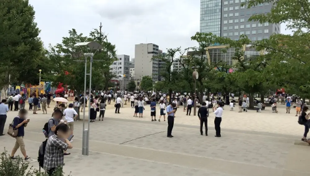 Kinshi Park en 2016 con motivo del lanzamiento de Pokémon GO