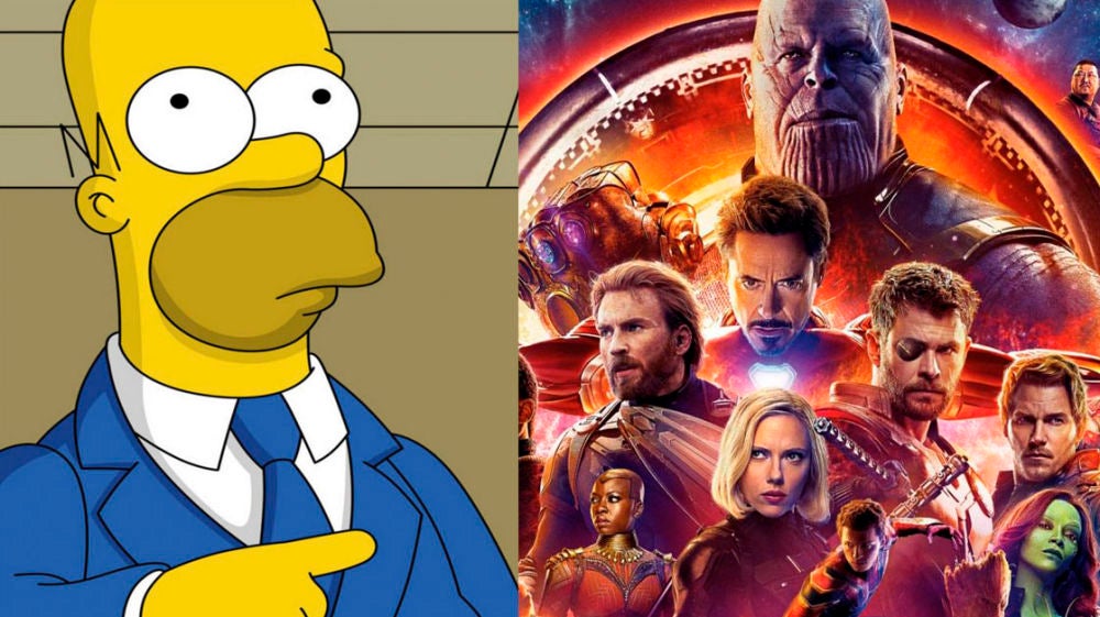 'Los Simpson' y 'Vengadores: Infinity War'