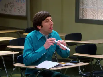 Sheldon se traga una bola de papel y saliva de Howard Sheldon se traga una bola de papel y saliva de Howard