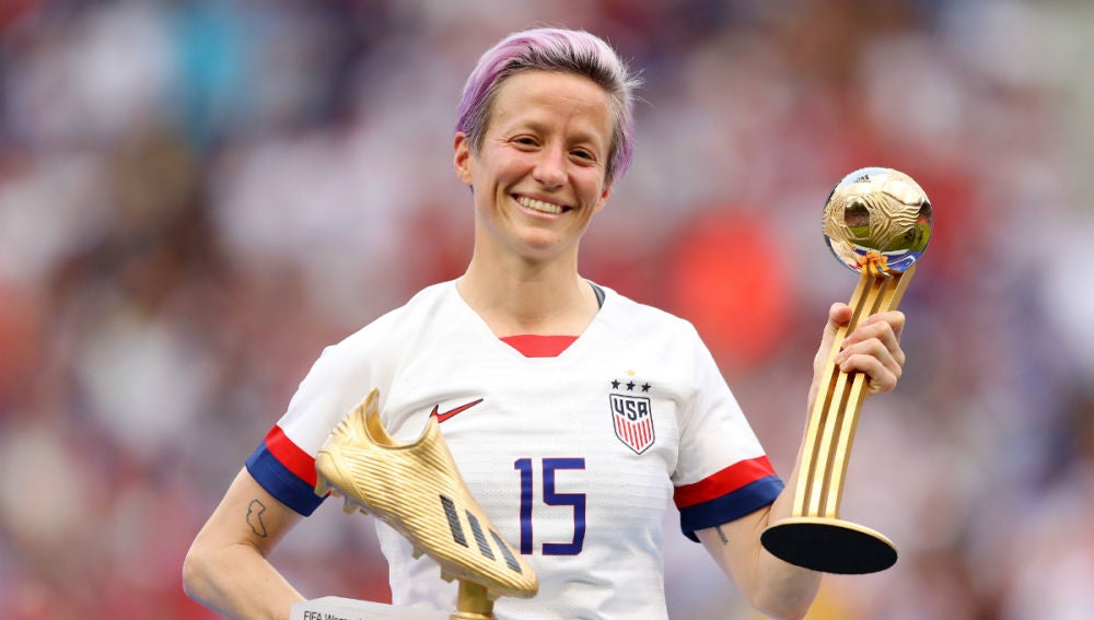 Megan Rapinoe, mejor jugadora de Francia 2019
