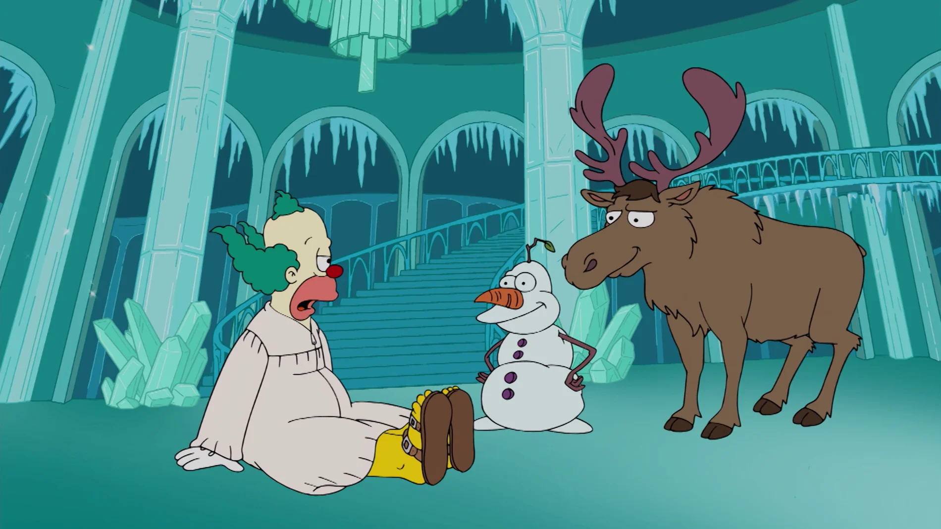 'Frozen' se cuela en un capítulo de 'Los Simpson'