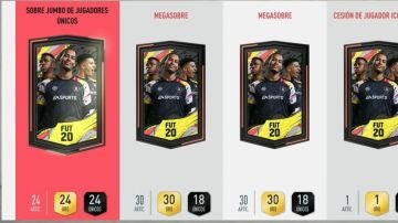 Sobres de FIFA 20 Sobres de FIFA 20