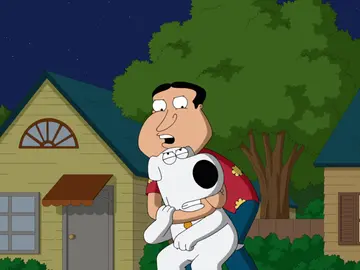 Brian y Quagmire se enfrentan por un café de gatos Brian y Quagmire se enfrentan por un café de gatos