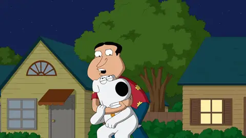 Brian y Quagmire se enfrentan por un café de gatos momento destacado