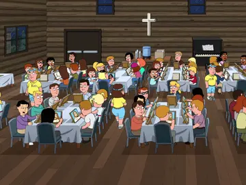 La familia Griffin se va a un campamento cristiano La familia Griffin se va a un campamento cristiano