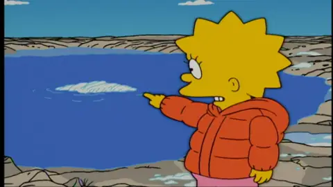 Lisa y el glaciar Los Simpson