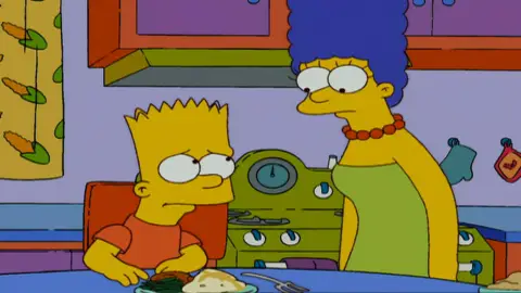 Bart preocupado por Lou Los Simpson