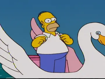 Homer y los manatíes Homer y los manatíes