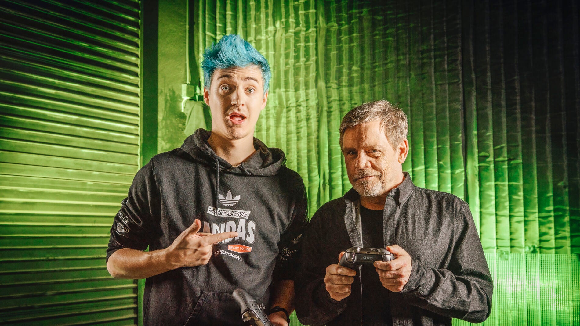 Ninja y Mark Hamill, a punto de jugar a Fortnite