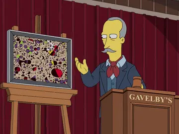 Un famoso cuadro de Joan Miró es subastado y robado en 'Los Simpson' Un famoso cuadro de Joan Miró es subastado y robado en 'Los Simpson'