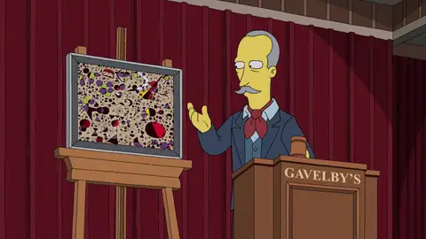Un famoso cuadro de Joan Miró es subastado y robado en 'Los Simpson' momento destacado