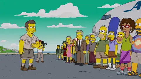 Homer y Marge participan en un reality de supervivencia Homer y Marge participan en un reality de supervivencia