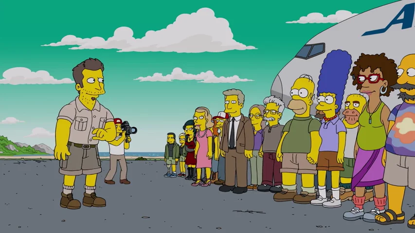 Homer y Marge participan en un reality de supervivencia Homer y Marge participan en un reality de supervivencia