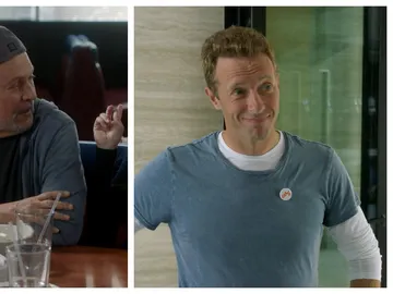 Chris Martin y Billy Crystal Chris Martin y Billy Crystal