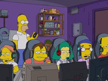 Homer se convierte en entrenador de Bart