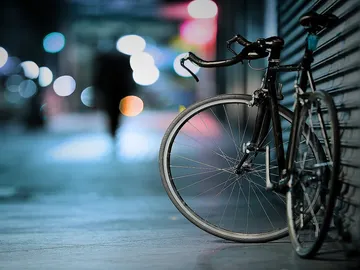 Bicicleta en la calle Bicicleta en la calle