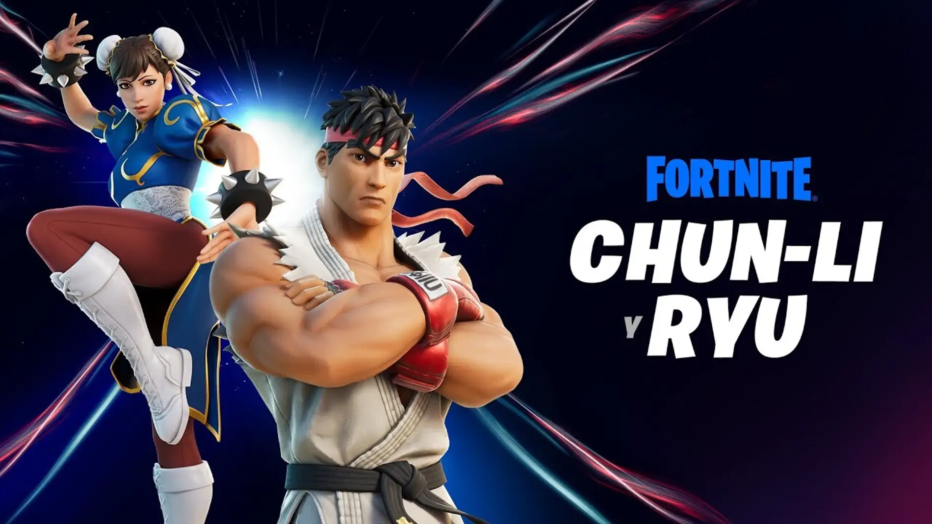 Ryu y Chun-Li en Fortnite