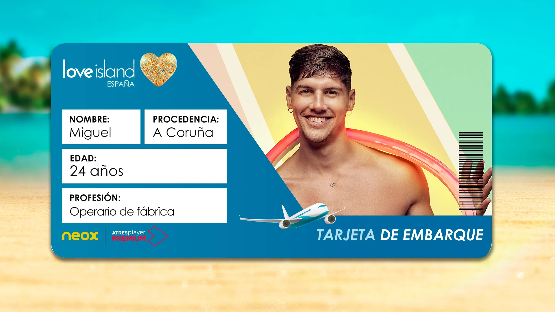 Embarque a Love Island para Miguel Love Island