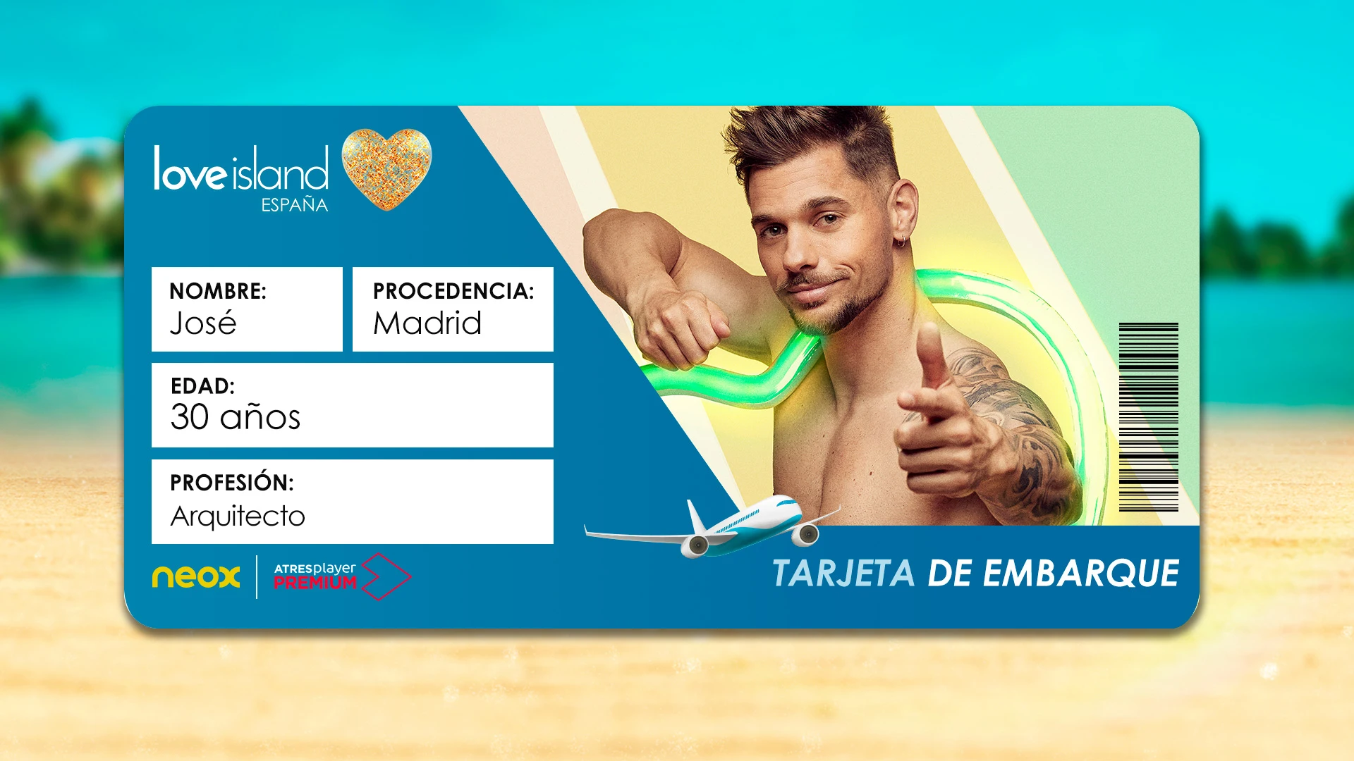Embarque a Love Island para José Love Island