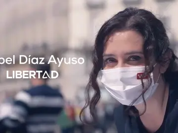 Isabel Díaz Ayuso en su vídeo de campaña Isabel Díaz Ayuso en su vídeo de campaña