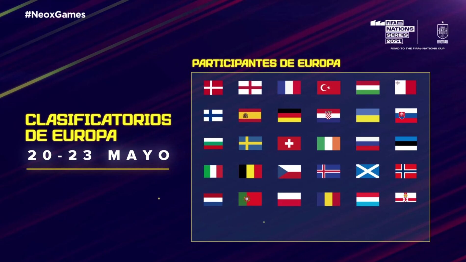 Participantes eNations Cup