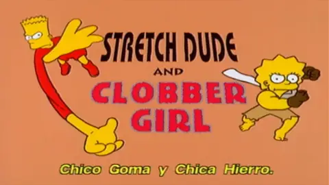 Bart y Lisa, superhéroes Día del Orgullo Friki