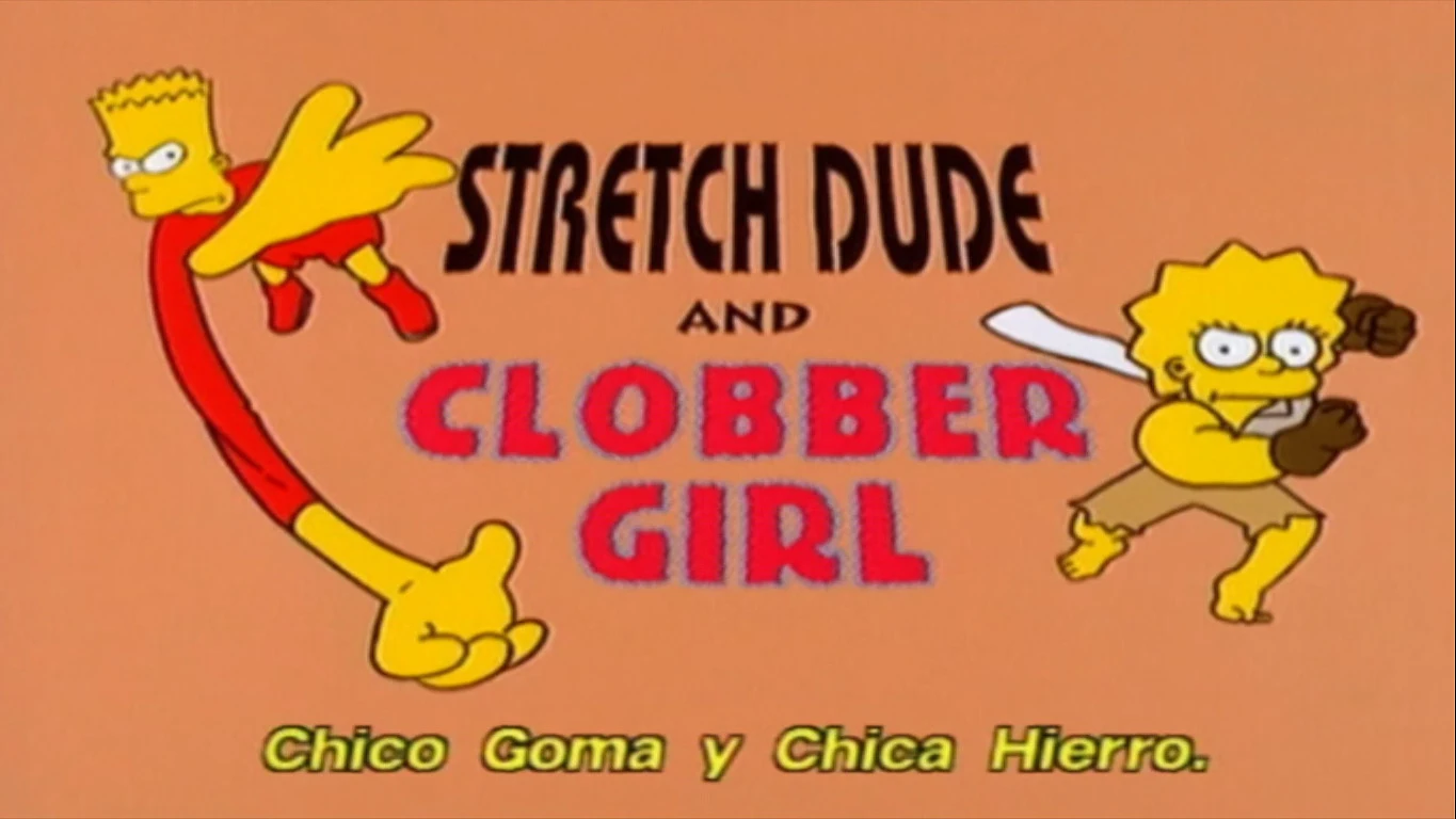 Bart y Lisa, superhéroes Día del Orgullo Friki