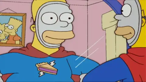 Homer es pastelman Los Simpson