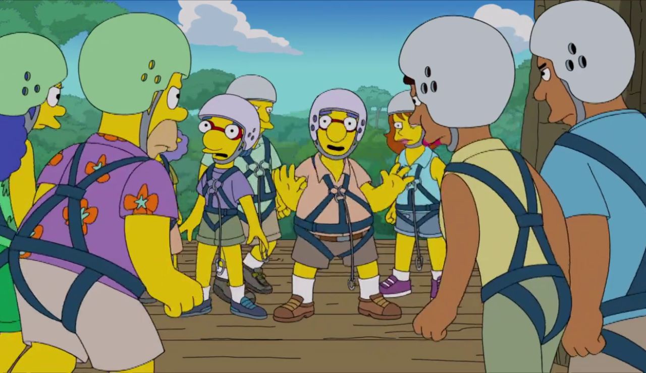 Los Simpson, estafados por los Van Houten en su viaje a Costa Rica