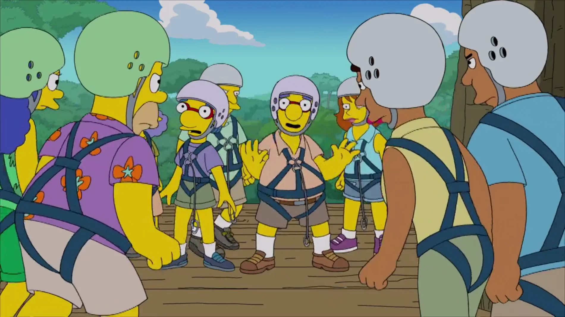 Los Simpson, estafados por los Van Houten en su viaje a Costa Rica