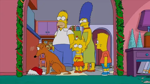 Preocupados por el Pequeño Ayudante de Santa Los Simpson